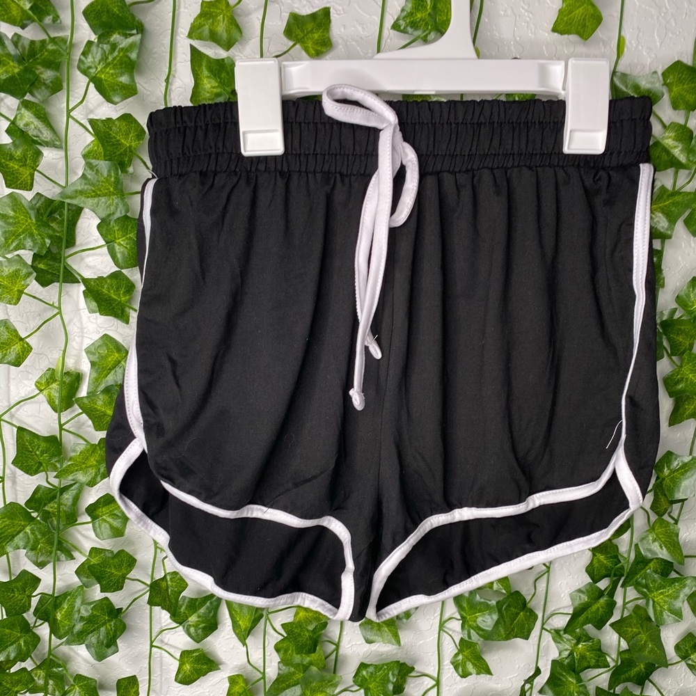 cute black and white shorts
